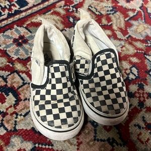 Toddler size 8 classic checkered Vans